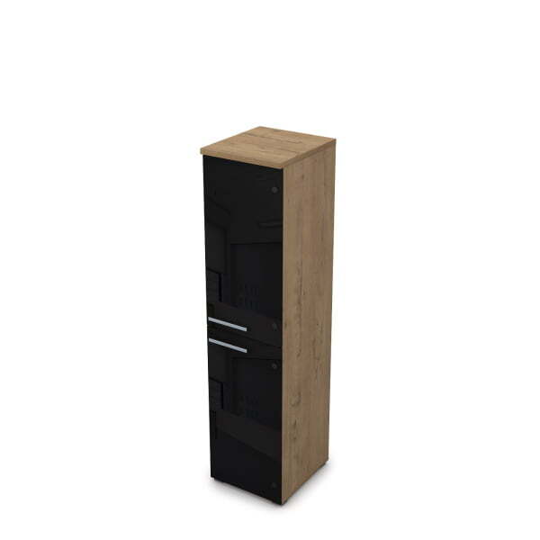 9П.004.13 Пенал со стеклом (400x450x1645) (Teakwood) 9П.004.13 Пенал со стеклом (400x450x1645) (Teakwood)