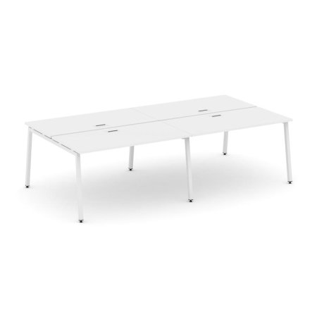 Рабочая станция 2-х сторонняя SN-4A.DRS-034 (3160х1232х750) (Белый/Металл Белый)