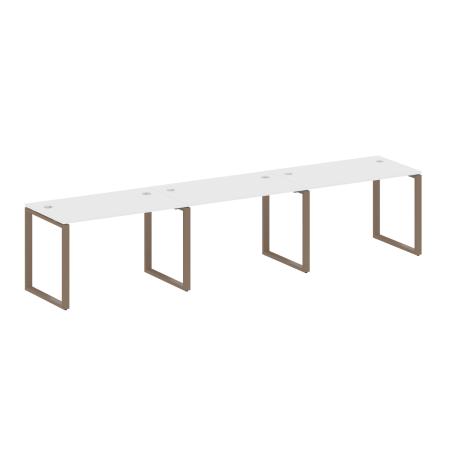Рабочая станция Metal System Style БО.СМ-3.2 3600x720x750 (Белый/Мокко металл)