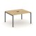 Стол переговорный SN-4P.SPRG-032 (1180х1180х750) (Тиквуд Светлый/Металл Антрацит) Стол переговорный SN-4P.SPRG-032 (1180х1180х750) (Тиквуд Светлый/Металл Антрацит)