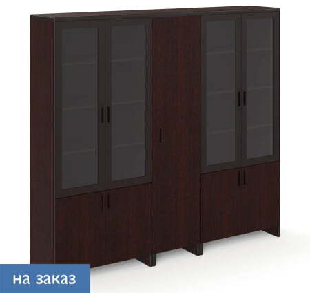 FORTE Шкаф для бумаг и одежды (Палисандр)