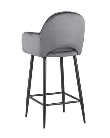 Стул полубарный Венера диамант велюр серый (Стул полубарный Венера диамант серый)