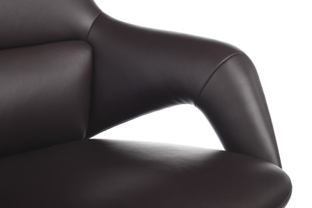 Офисное кресло Aura FK005-A Темно-коричневый (Темно-коричневый) Офисное кресло Aura FK005-A Темно-коричневый (Темно-коричневый)