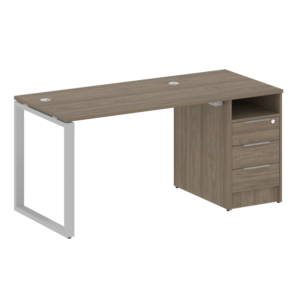 Рабочая станция Metal System Style БО.РС-СТП1.2 1612x750x750 (Вяз/Серый металл) Рабочая станция Metal System Style БО.РС-СТП1.2 1612x750x750 (Вяз/Серый металл)
