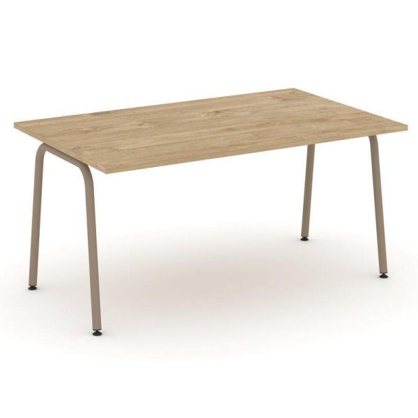 Стол переговорный ES.PRG-1.4-K (1580х980х750) (Тиквуд Светлый/Металл Латте) Стол переговорный ES.PRG-1.4-K (1580х980х750) (Тиквуд Светлый/Металл Латте)