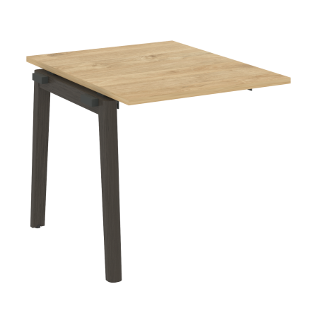 Проходной наборный элемент переговорного стола на деревянных опорах Onix Wood OW.NPRG-0 780x980x750 (Тиквуд Светлый/Дуб Темный)