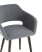 Стул с подлокотниками Саймон велюр тёмно-серый (Стул Саймон темно-серый)