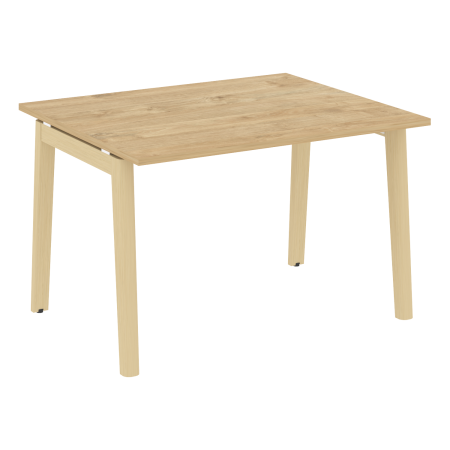 Стол переговорный на деревянных опорах Onix Wood OW.PRG-1.2 1180x980x750 (Тиквуд Светлый/Дуб Светлый)