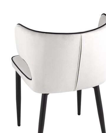 Стул Матео с кантом велюр светло-серый (Стул Матео светло-серый)