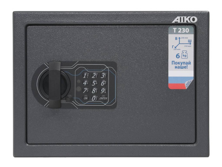 Мебельный сейф AIKO Т-230 EL (Графит) Мебельный сейф AIKO Т-230 EL (Графит)