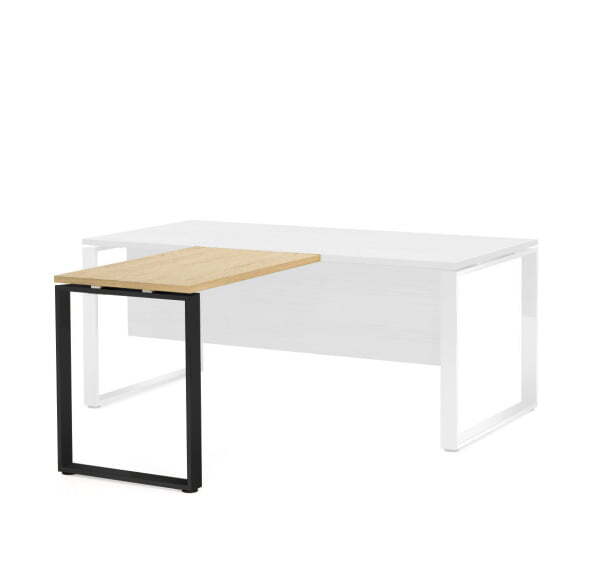 EXE Брифинг-приставка L100x60 (Дуб Светлый/Черный металл)