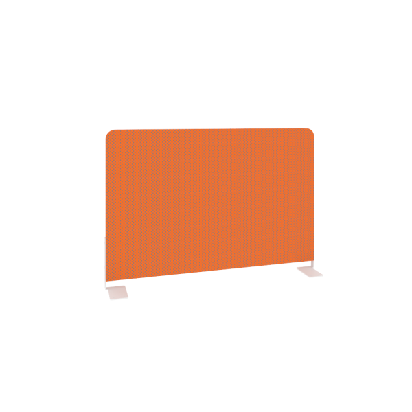 Экран тканевый боковой L600мм Б.ТЭКР-60 600x22x390 (Оранжевый/Белый металл)