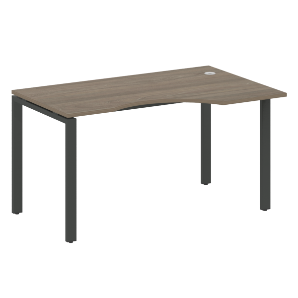 Стол криволинейный правый Metal System Style БП.СА-2 Пр 1400x900x750 (Вяз/Антрацит металл) Стол криволинейный правый Metal System Style БП.СА-2 Пр 1400x900x750 (Вяз/Антрацит металл)