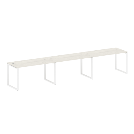 Рабочая станция Metal System Style БО.СМ-3.3 4200x720x750 (Дуб Наварра/Белый металл)