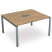 СПГН-П.928 Стол системы БЕНЧ переговорный, начальный (1600x1200x750) (TeakwoodСерый)