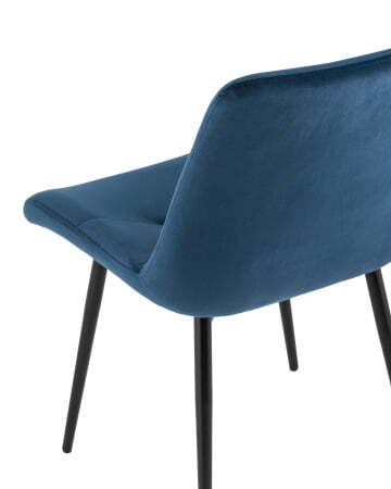 Стул Остин велюр пыльно-синий (Стул Остин синий)
