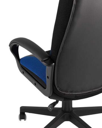 Кресло игровое TopChairs ST-CYBER 9 черный/синий (Геймерское кресло ST-CYBER 9 синий)