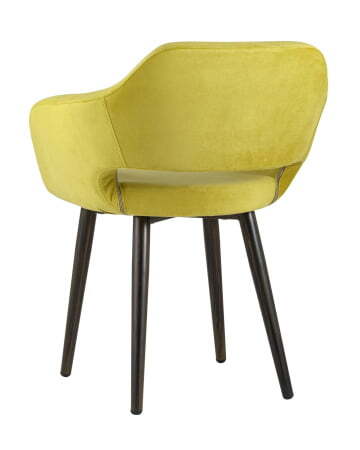 Стул с подлокотниками Саймон велюр золотистый (Стул Саймон золотистый)