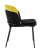 Стул Дабл велюр черный с желтой вставкой (Стул Дабл черный, желтый) Стул Дабл велюр черный с желтой вставкой (Стул Дабл черный, желтый)