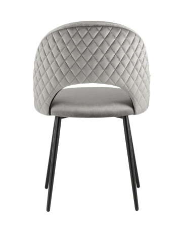 Стул Меган NEW велюр с ромбами серый (Стул Меган серый)