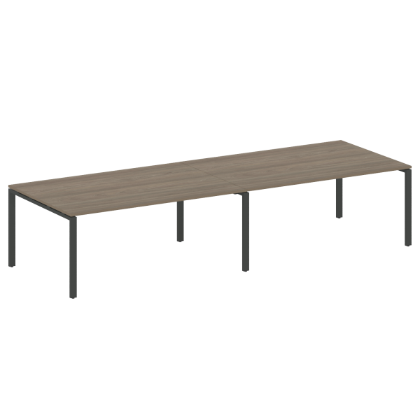 Переговорный стол 2 столешницы Metal System Style БП.ПРГ-2.5 3600x1235x750 (Вяз/Антрацит металл) Переговорный стол 2 столешницы Metal System Style БП.ПРГ-2.5 3600x1235x750 (Вяз/Антрацит металл)