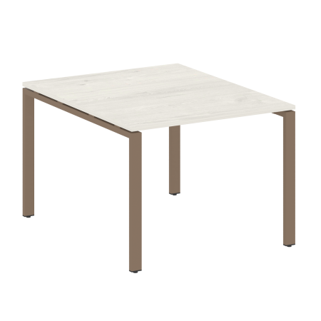 Переговорный стол 1 столешница Metal System Style БП.ПРГ-1.1 1000x1235x750 (Дуб Наварра/Мокко металл)