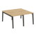 Рабочая станция на деревянных опорах Onix Wood OW.D.RS-4.0.8 1560x1635x750 (Тиквуд Светлый/Дуб Темный) Рабочая станция на деревянных опорах Onix Wood OW.D.RS-4.0.8 1560x1635x750 (Тиквуд Светлый/Дуб Темный)