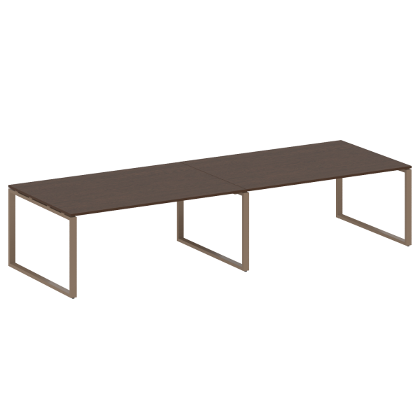 Переговорный стол 2 столешницы Metal System Style БО.ПРГ-2.5 3600x1235x750 (Венге Цаво/Мокко металл) Переговорный стол 2 столешницы Metal System Style БО.ПРГ-2.5 3600x1235x750 (Венге Цаво/Мокко металл)