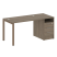 Рабочая станция с опорной тумбой Metal System Style БП.РС-СТП-1.2 1612x720x750 (Дуб Наварра/Серый металл) Рабочая станция с опорной тумбой Metal System Style БП.РС-СТП-1.2 1612x720x750 (Дуб Наварра/Серый металл)