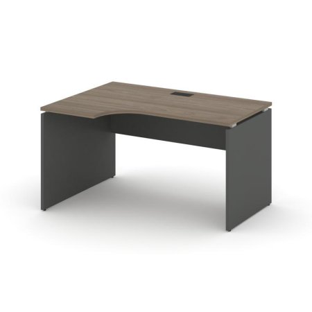 Стол рабочий эргономичный SN-D.SPA-001(L) (1380х600/980х750) (Вяз Благородный/Антрацит)