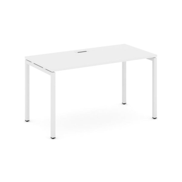 Стол письменный SN-4P.SP-013 (1380х700х750) (Белый/Металл Белый) Стол письменный SN-4P.SP-013 (1380х700х750) (Белый/Металл Белый)