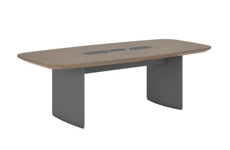 Стол для заседаний FOSTER 240 (2400х1100х760) (Шпон Серебряная жемчужина TA21)