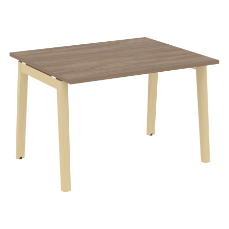 Стол переговорный на деревянных опорах Onix Wood OW.PRG-1.2 1180x980x750 (Дуб Аризона/Дуб Светлый)