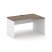 Стол рабочий эргономичный SN-D.SPA-002(R) (1580х600/980х750) (Тиквуд Светлый/Белый) Стол рабочий эргономичный SN-D.SPA-002(R) (1580х600/980х750) (Тиквуд Светлый/Белый)