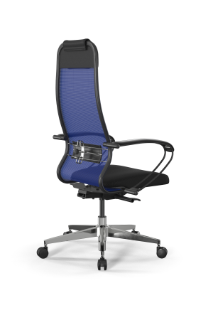 Кресло для руководителя Метта SynchroSit 10 B1-111K - X2+UMF(X1) /Ub00/Wh00/K1bL(M23.B22.G18.W03) (Синий | Черный)