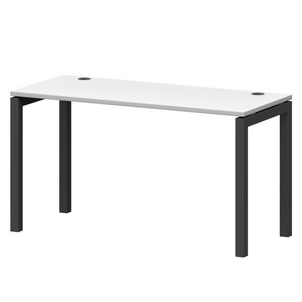 Стол на металлокаркасе Смарт СМС25-П-10К.60.Пр50 1000x600x750 (Белый/Антрацит)