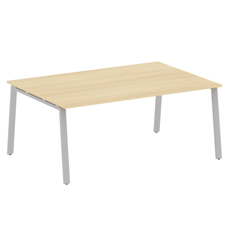 Стол для переговоров (1 столешница) на А-образном м/к Metal System Style БА.ПРГ-1.5 1800x1235x750 (Акация/Серый металл)