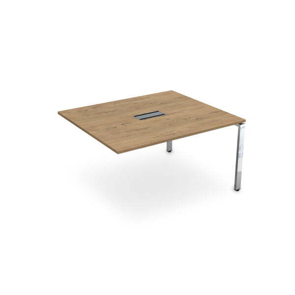 Конечный модуль Бенч-системы для переговорных столов Gloss НСПК-П.926 1200x1200x750 (TeakwoodХром)