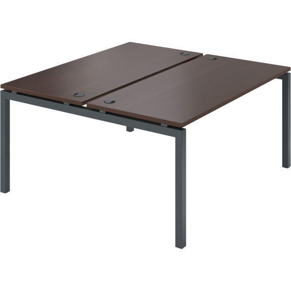 Стол на металлокаркасе для заседаний Арго-М АМП-160 1236x1236x760 (Дуб венге/Антрацит)