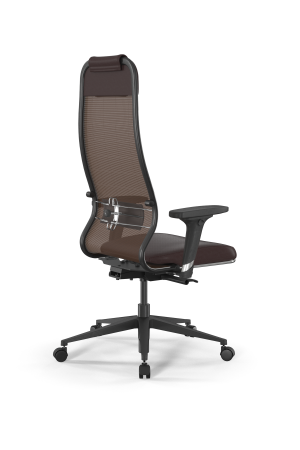 Кресло для руководителя Метта SynchroSit 10 B1-115D - X2+Extra /Um00/Wm12/D02P(M23.B11.G19.W02) (Темно-коричневый) Кресло для руководителя Метта SynchroSit 10 B1-115D - X2+Extra /Um00/Wm12/D02P(M23.B11.G19.W02) (Темно-коричневый)