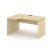 Стол рабочий эргономичный SN-D.SPA-022(L) (1580х800/980х750) (Тиквуд Светлый/Белый) Стол рабочий эргономичный SN-D.SPA-022(L) (1580х800/980х750) (Тиквуд Светлый/Белый)