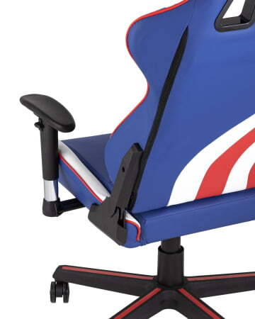 Кресло игровое TopChairs Cherokee синее (Геймерское кресло Cherokee синий, белый, красный) Кресло игровое TopChairs Cherokee синее (Геймерское кресло Cherokee синий, белый, красный)