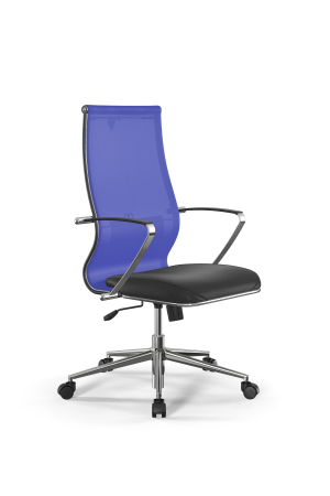 Кресло для руководителя Метта Sit 10 B2-163K - T+Extra /Km00/Wm12/K5cL(M09.B23.G18.W01) (Васильковый | Черный)