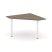 Угловой элемент переговорного стола SN-6.UPRG-031 (1180х1180х750) (Тиквуд Светлый/Металл Антрацит) Угловой элемент переговорного стола SN-6.UPRG-031 (1180х1180х750) (Тиквуд Светлый/Металл Антрацит)
