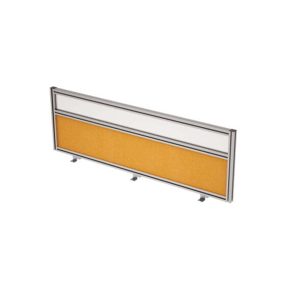 9БТС.0415.6 Барьер из ткани и стекла в алюминиевом профиле, фронтальный (1200x29x400) (Orange/стекло матовое) 9БТС.0415.6 Барьер из ткани и стекла в алюминиевом профиле, фронтальный (1200x29x400) (Orange/стекло матовое)