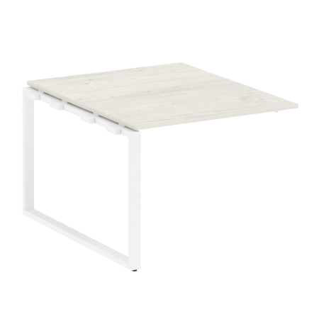 Проходной наборный элемент переговорного стола Metal System Style БО.ППРГ-1 1000x1235x750 (Дуб Наварра/Белый металл)