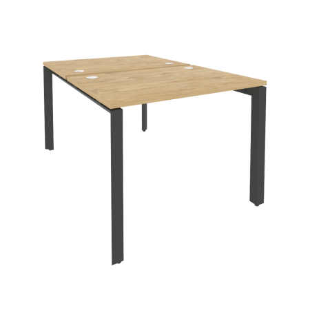 Рабочая станция на П-образном м/к Onix O.MP-D.RS-2.1.7 980x1475x750 (Тиквуд Светлый/Черный металл)