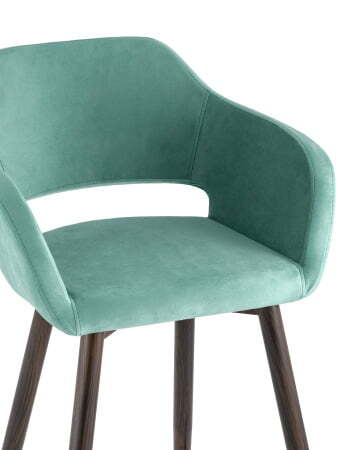 Стул барный Саймон велюр морской (Стул барный Саймон морской)