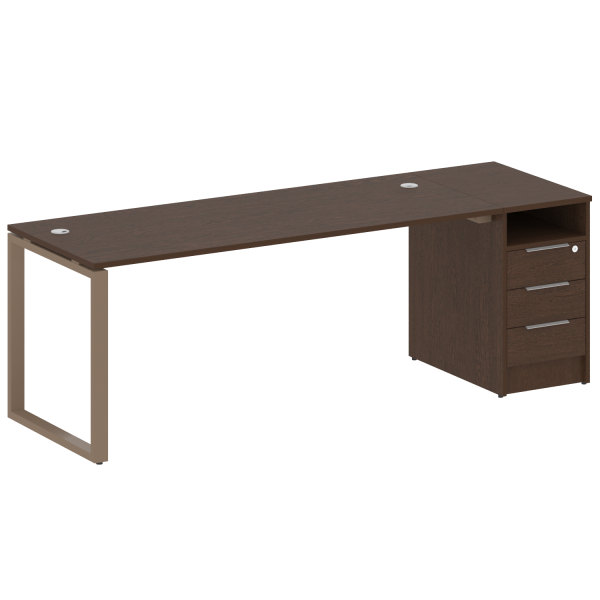 Рабочая станция Metal System Style БО.РС-СТП-1.5 2212x720x750 (Венге Цаво/Мокко металл) Рабочая станция Metal System Style БО.РС-СТП-1.5 2212x720x750 (Венге Цаво/Мокко металл)