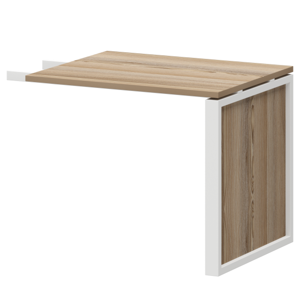 Конференц-приставка Аргентум-М НТМ-709 900x730x750 (Дуб сафари/Белый)